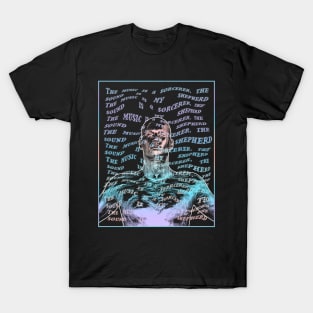 Rave neon cyberpunk music quote T-Shirt